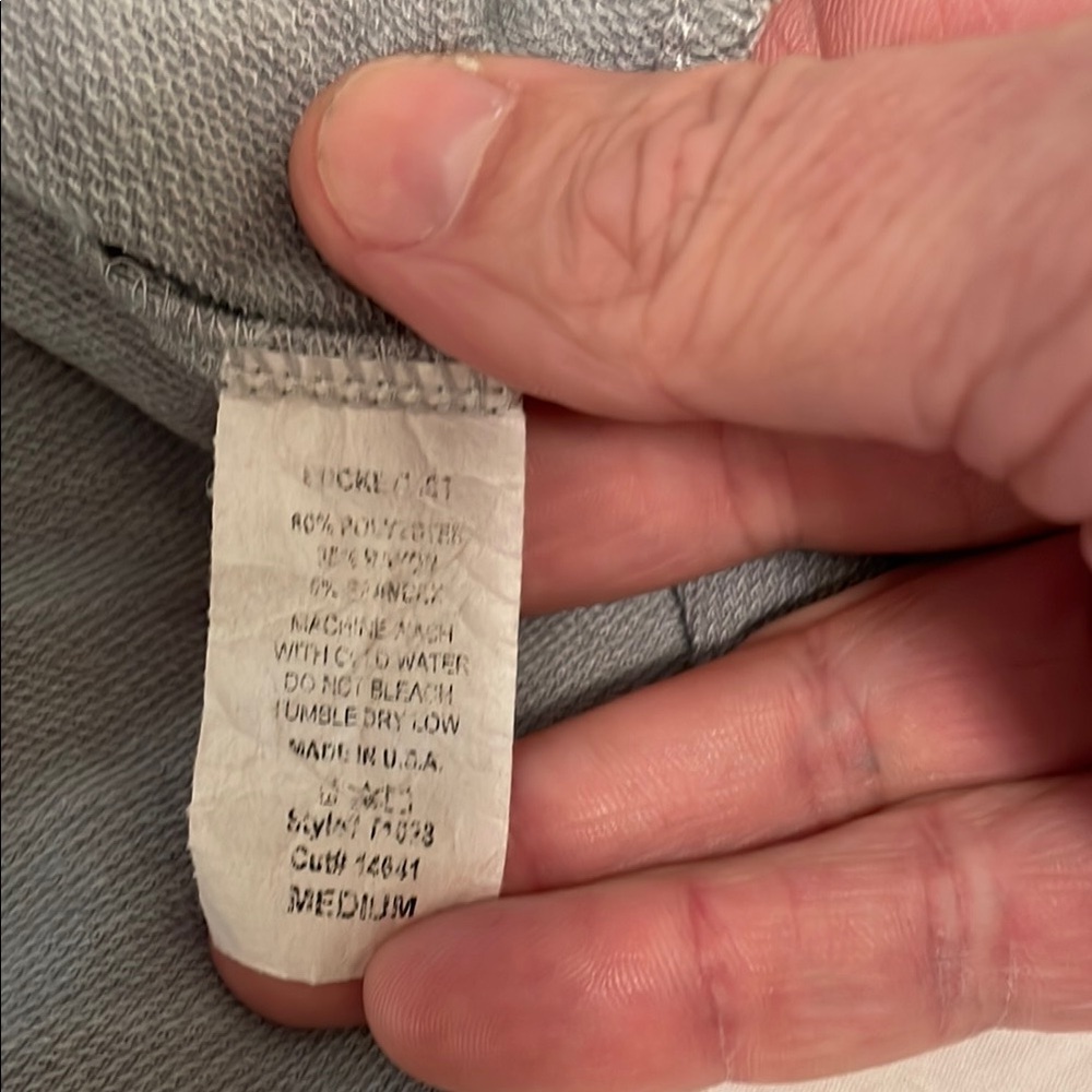 BUCKETLIST Gray Button Down Shirt medium EUC - image 9